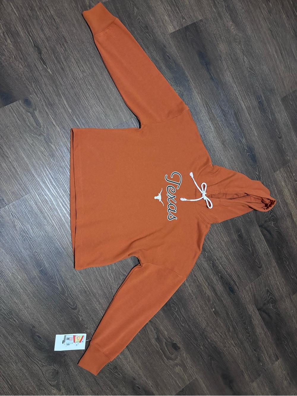 Texas Longhorn Cropped Hoodie